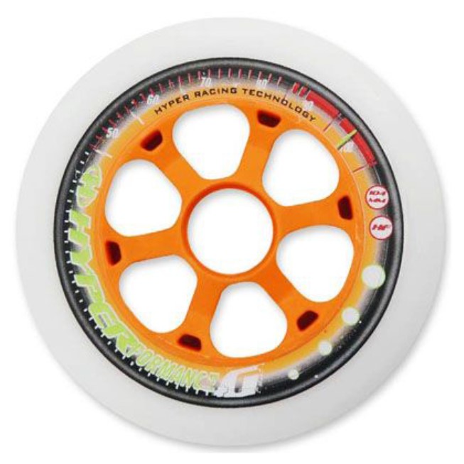 Hyper Formance Race wheel for inline skates of 100 mm diameter and durometer 85A